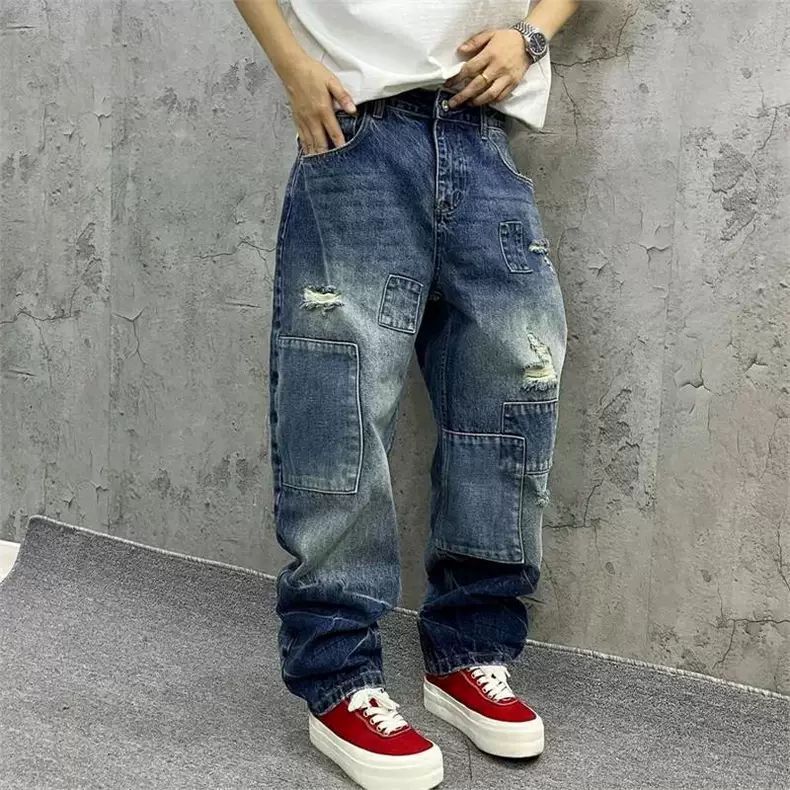 Streetwear Brand Jeans - Jeans Cargo da Uomo Streetwear a