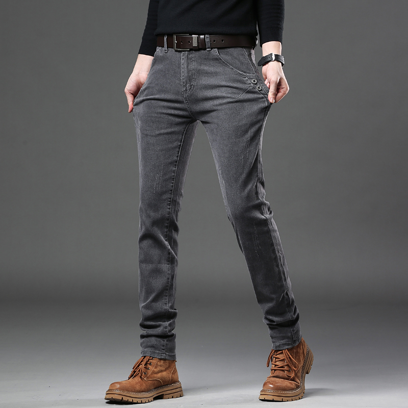 Nuovi jeans slim coreani grigi - Streetwear Brand Jeans recensione e prezzo
